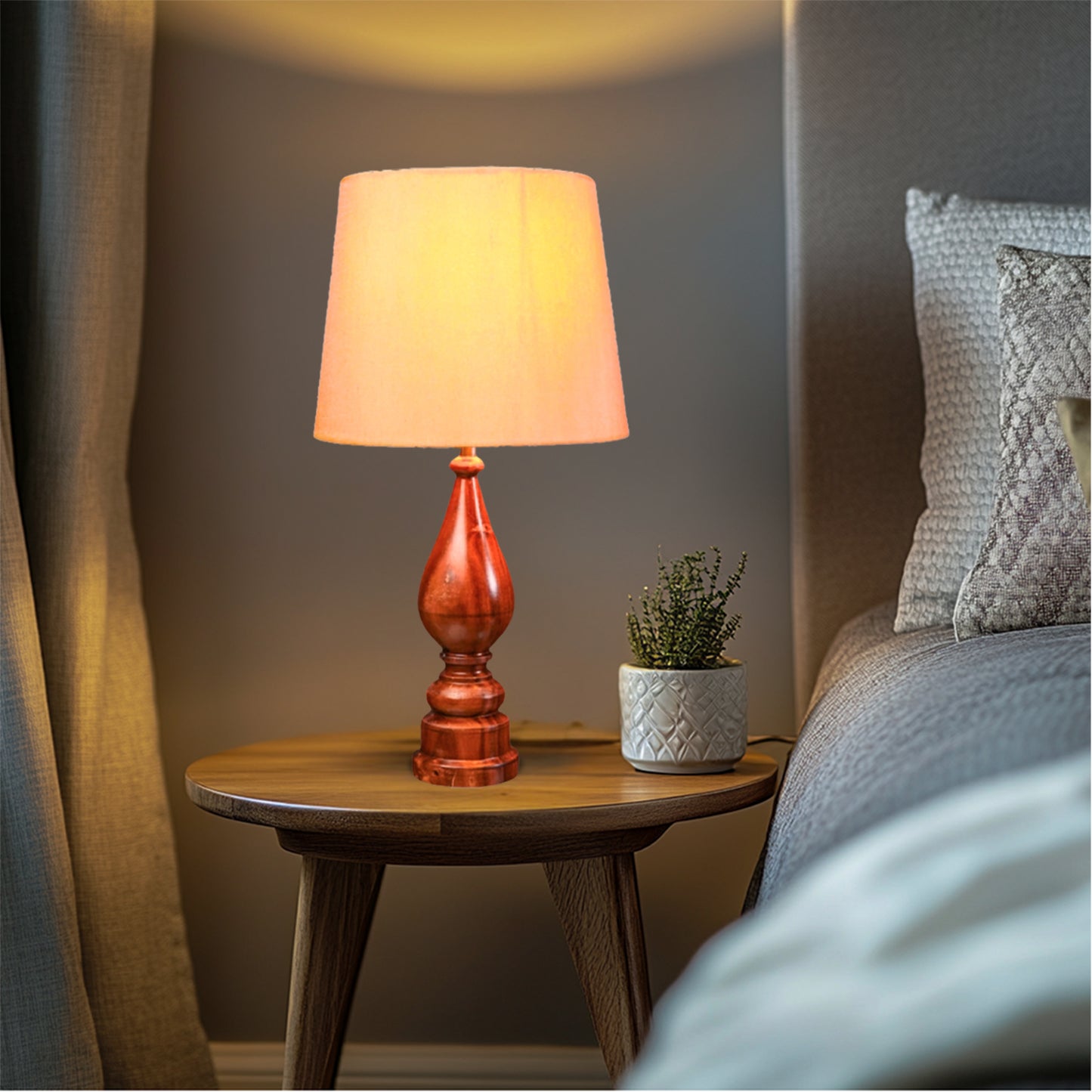 Classic Wooden Table Lamp